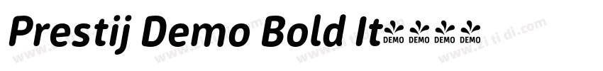 Prestij Demo Bold It字体转换